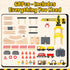 68PCS Set Set 2-4, Playset 3 Lehoo Castle Wooden Train - Toy Train for Toddlers Wooden Train Track for Kids w/Crane