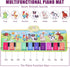 1-5 Toddler Toys Farm Animals Piano Mat, Baby Musical Floor Carpet Play mat for Kids,Sensory Educational Learning