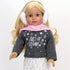 Sophia's 6 Piece Outfit Set for 18'' Dolls - Sweater, Skirt and Accessories, Gray and White