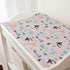 Colorful Sea Animals Changing Pad Covers, Fitted Baby Changing Table Sheets with Ocean Whale, Dolphin, Turtle, 32''x16''