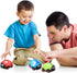 6 Pieces Animals Pull Back Cars - Friction Powered Vehicle Playset Toys for Kids (Vivid Style)