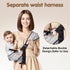 yemyig Carrier,2026 25-60lbs(Black) Baby Sling Carrier,Toddler New Baby Sling with Waist Harness,Portable