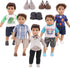 Ecore Fun 5 Sets Boy Doll Clothes and 3 Pairs of Shoes