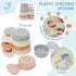 16 Pack 6-12 2-4 Baby Bath Toys Easy-Clean & Squeezable Silicone Bath Toys for Babies Months Mold Free Bath Toys