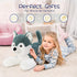 Giant 30" Husky Stuffed Animal | Large Plush Dog Toy | Cuddly Big Husky Puppy Pillow Gift for Kids