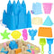 FUSPWEAO Beach Toys Sand Toys for Kids, Sand Castle Toys with Castle