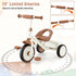 3 3-5 HONEY JOY Tricycle, Kids Trike Wheel Bike with Adjustable Seat, Removable Storage Basket, Tricycle for Years Old