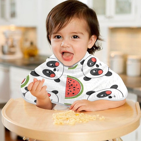 YEGAME Set 1 11 22 Inch Muslin Baby Burp Cloths of - Panda Super Absorbent Cotton Burping Rags Soft Baby Washcloths