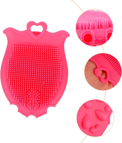 Ipetboom 3-Piece Set Kids Hair Scalp Brush - Exfoliating Shower Scrubber