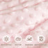 50x60 Inches, david's kids Micro Fleece Minky Baby Blanket for Girls with Double Layer and Soothing Raised Dots