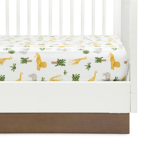 28x52 Inch (Pack 2), Delta Children Fitted Crib Sheets for Girls and Boys - Crib Sheet for Standard Crib and Toddler