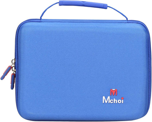 Mchoi Shockproof Carrying Case for Hot Wheels 20 Cars, Toy Car Organizer for Matchbox Cars Storage, Blue, Case Only
