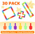 FUIYKA 30pcs Wacky Track Fidget Toys Bulk for Kids: Snap and Click Sensory Puzzle, Goodie Bag, Treasure Box Prizes
