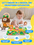 Nicecastle 6-12 1-3 Baby Toys Months Forest Animal House with Map Plush Stuffed Animals Rattle Squeaker Montessori Toys