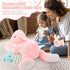 MaoGoLan 4Pcs Giant Bunny Stuffed Animal with 3 Babies Inside, 24" Pink Easter Bunny Plush Toys