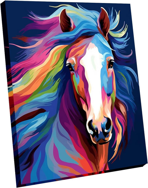 Wooden Framed Paint by Numbers DIY Acrylic Painting Kit for Kids &
