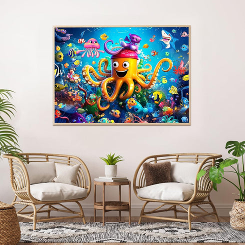 Beautiful Colorful Ocean 1000 Piece Jigsaw Puzzle for Adults, Challenging Puzzle for Relaxation
