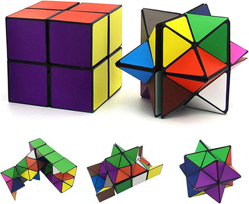Star Cube Magic Cube Set, 2 in 1 Yoshimoto Cube for Kids and Adults, Toy for Ages 8-12