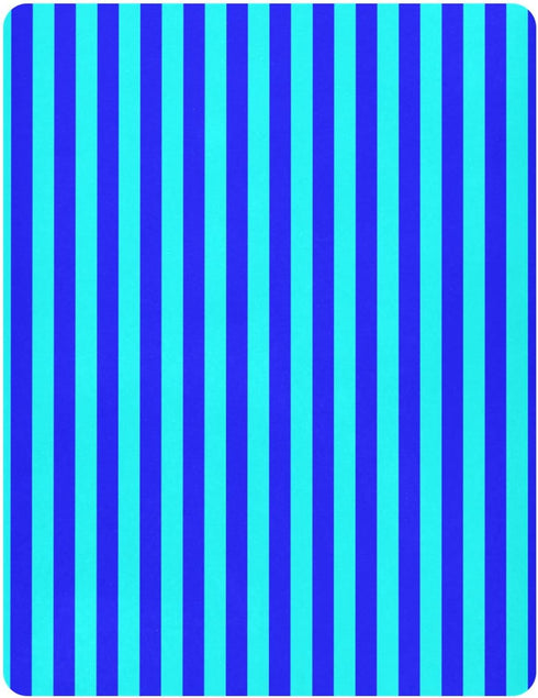 Pigsaly 27x39 Inch Crib Sheets Aqua Blue Vertical Stripes Baby Sheet for Standard Crib Mattress Boys Girls Toddler Bed