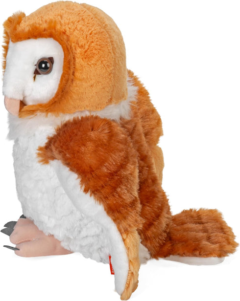 12 inches, Wild Republic Barn Own, Cuddlekins, Stuffed Animal, Gift for Kids, Plush Toy, Fill is Spun Recycled Water