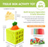 6-12 6 6-in-1 9 hahaland Silicone Baby Tissue Box Toy - Baby Toys Months Montessori Toys for Month Old Babies, Soft