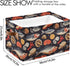 CWUPZAY 1 Pack Tuna Sardine Storage Basket Canvas Fabric Collapsible Storage Bins Box Organizer Waterproof for Home