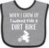 inktastic Dirt Biking Motocross Baby Bib – Future Dirt Biker Design