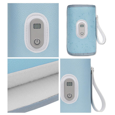 Generic 8x14cm, Bottle Warmer, with Smart Adjustable Warming, USB Portable Breast Milk Heater, Versitile Insulated