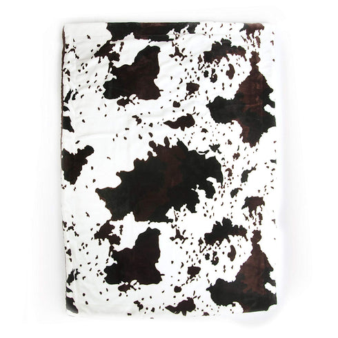 Tadpoles Double Layer Baby Blanket - Sherpa Cowhide Print | 30" x 40" | 100% Super Soft Plush Polyester Microfiber | Ideal as a Swaddle Blanket, Stroller Cover, Crib Blanket, Baby Shower & More by Tadpoles