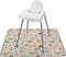 S&T INC. Baby Splat Mat for Under High Chair, Waterproof Highchair Mat with Anti-Skid Backing, Machine Washable, 42"x51"