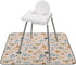 S&T INC. Baby Splat Mat for Under High Chair, Waterproof Highchair Mat with Anti-Skid Backing, Machine Washable, 42"x51"