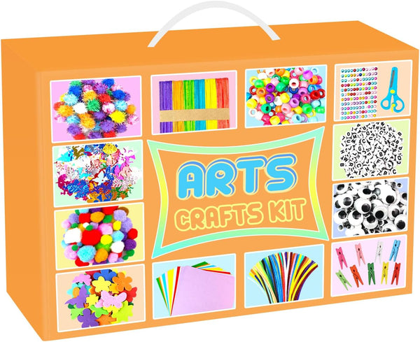 BNUZEIYI 2000 PCS Arts and Crafts Supplies for Kids All-in-1 Craft Kit