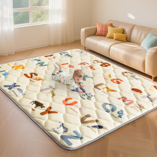 Baby Play Mats for Floor - 74x50 Playmat for Baby and Toddlers