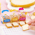 Kawaii Toast Bread Eraser - Cute 3D Cartoon Pencil Eraser for Painters and Artists, Office and School Supplies