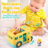 PLAY Yellow School Bus Toy for Toddlers with Figures and Driver | Lights/Music and One-Tap Music Off | Interactive Role