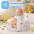 3-36 Arscniek Inflatable Baby Seat Built in Air Pump, Blow Up Baby Chair with Back Support and Tray, Sit Me Up Floor