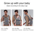YEMKEZO Cozy (Summer-Gray) Baby Carrier Newborn to Toddler,Newborn Carrier with Head Support, Baby Holder Carrier