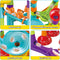 Marble Run for Kids Ages 4-8 - DIY Educational Playset, Track Pipe Building Blocks with Glass Marbles