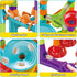 Marble Run for Kids Ages 4-8 - DIY Educational Playset, Track Pipe Building Blocks with Glass Marbles
