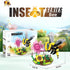 WULOBOOI Sets, Ideas Insect Collection Toy Building Bee with Flowers Sunflowers Nature Display Models for Home Decor