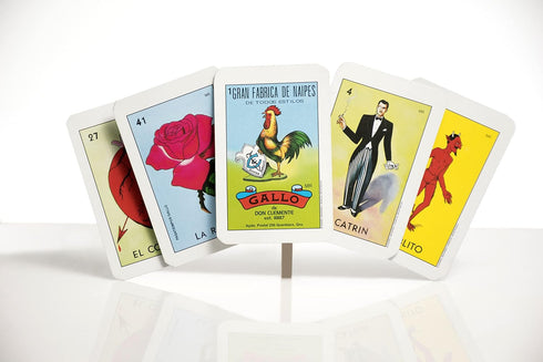 Don Clemente Mexican Jumbo Loteria Set - Deck of Cards with 10 Large Boards for Fun and Educational Play