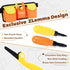 124-Pieces Cardboard Construction Tools Kit with Waist Bag, Safety Ring Saw, Screwdriver, Waist Bag and Gift Box Safe