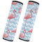 Vdsrup Seat Belt Covers 2 Pack Pink Flamingos Blue Zigzag Car Seat Strap