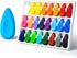 Four Candies Crayons for Kids 24 Colors, Non Toxic Washable Crayons for