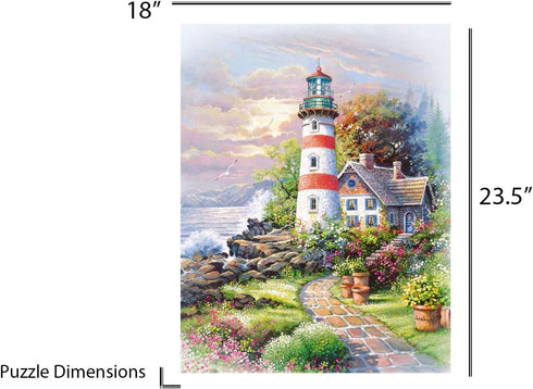 Springbok Puzzles - Signal Point - 500 Piece Jigsaw Puzzle - Large 18 x 23.5 Inches - Made in USA