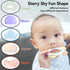 Baby Teething Ring Toys Frozen Silicone Teethers for Babies 0-12 Months, Soft Sensory Design
