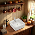 Wentoenapp 1:12 Dollhouse Wash Basin Wide Application Exquisite Scale Doll House Furniture Sink for Entertainment