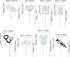 24Pcs Glitter Green Nurse Cupcake Toppers Nurse Tools Cupcake Picks for Nursing School Graduation Cupcake Decors