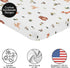 Pack Sweet Jojo Designs Baby Mini Crib Sheets (Woodland Animals) for Girls & Boys, Newborn, Infants/Nursery Room