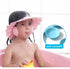 SIQITECHNO Cat Baby Shower Cap with Earmuff Foldable Anti-Reflux Cartoon Baby Shower Cap Soft Bath Shampoo Cap